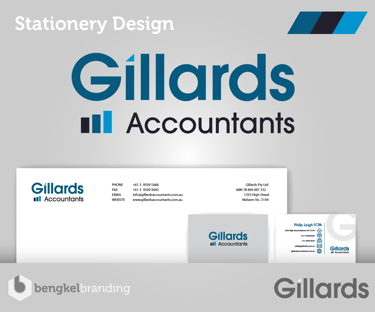 Logo & Stationery Designs of Gillards Accountants